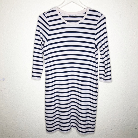Marine Layer | Gigi White Striped Pocket Dress M - Picture 2 of 6